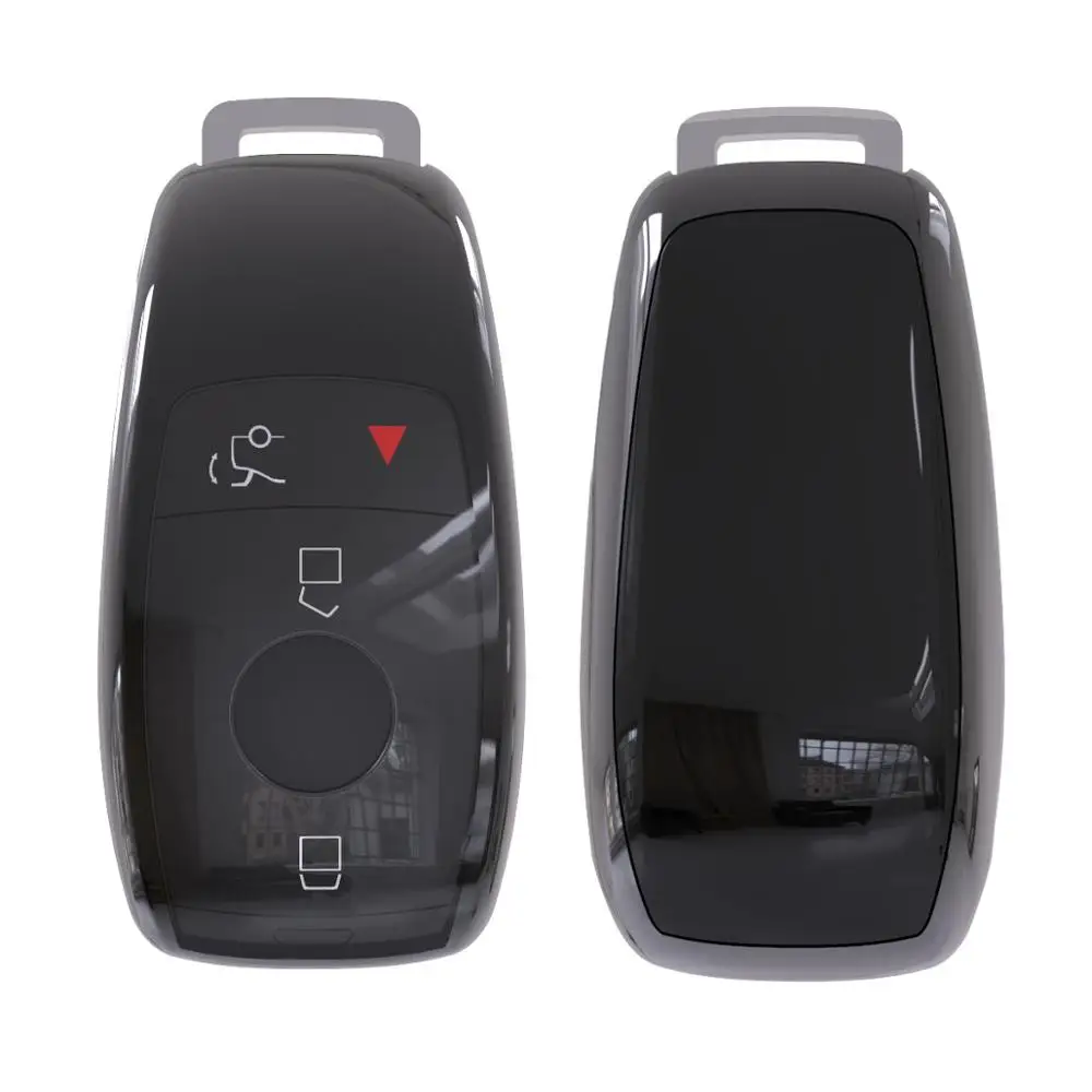 E-black Противоударный мягкий TPU чехол для автомобиля чехол для Mercedes Benz E Class W213 S класса авто ключ защиты с защитой от падения - Название цвета: E-black