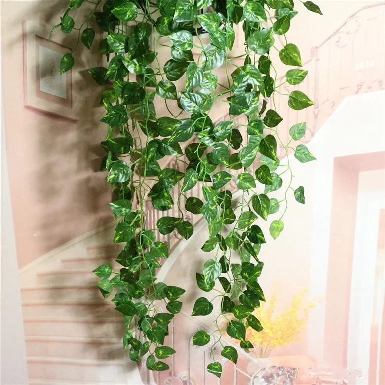

90cm length 9 branches Hanging Vine Leaves Artificial Greenery Artificial Plants Leaves Garland Home Garden Wedding Decorations