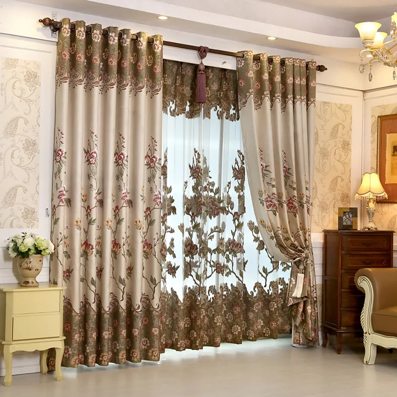 Хлопковое белье с высоким оттенком роскошный Европейский Тюль вышивкой для