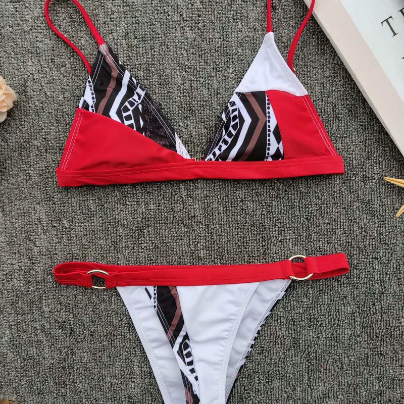 Бикини 2019 Женский пуш-ап бюстгальтер с мягкими чашечками пляжный купальник