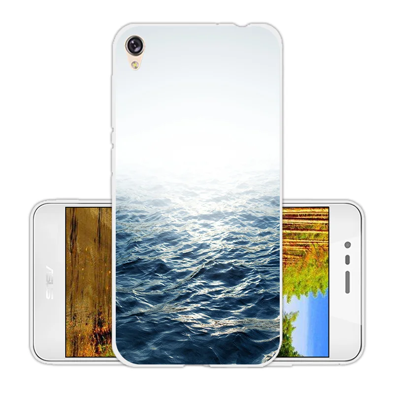 for Asus Zenfone live ZB501KL Luxury Soft Silicone Landscape Cover Cases Live Coque zb510 Funda |