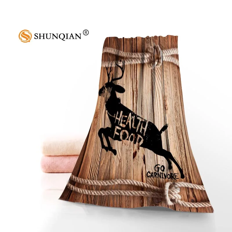 

Полотенце из микрофибры, с изображением дерева и оленя, Размеры 35x75 см и 70x140 см, A8.8