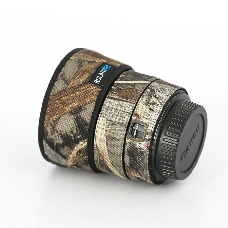 Камуфляжный чехол для объектива камеры Canon EF 50 мм f1.4 USM|Сумки фото-/видеокамеры| |