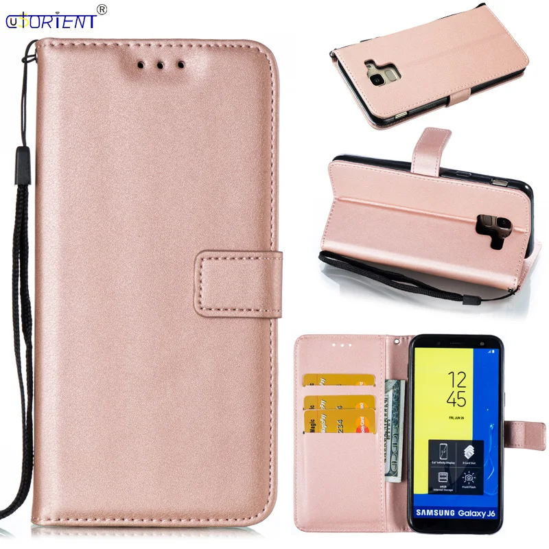 Кожаный чехол-книжка для Samsung Galaxy J6 2018 SM J600F J600F/DS J600N J600G J600FN J600L чехол телефона с