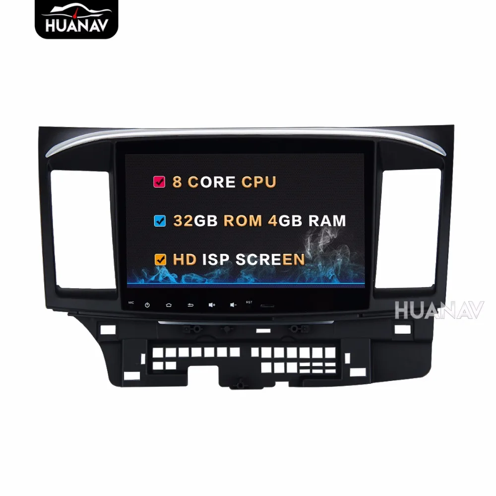 Автомобильный DVD плеер GPS навигация для Mitsubishi Lancer 2007 2015 10 2 &quotбольшой экран Android8.0