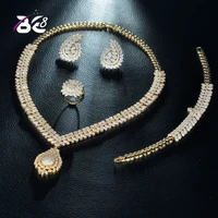 be 8 wedding jewelry accessories fashion nigerian jewelry set for women leaf design pendant gold color brand jewelry sets s249