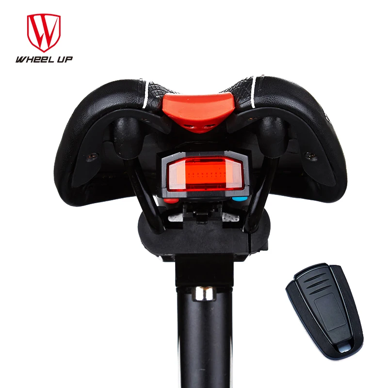 Remote Control Bicycle Rear Light USB Bike Back Seat Lights Cycle Lamp Anti-theft Alarm luci bici luz MTB Tail | Спорт и развлечения