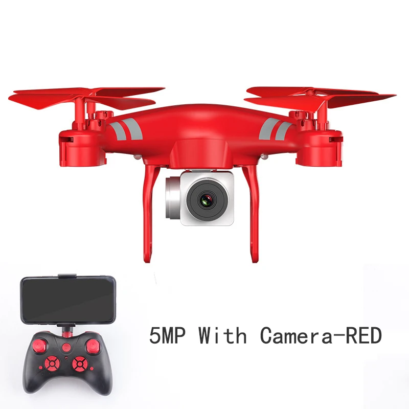 1080p camera-RED Мини-Дрон с Камера 2,4G WI-FI производительность дроны дистанционно управляемых летающих аппаратов сопротивление 1800 мА/ч, Срок службы батареи RC вертолет - Цвет: 1080p camera-RED