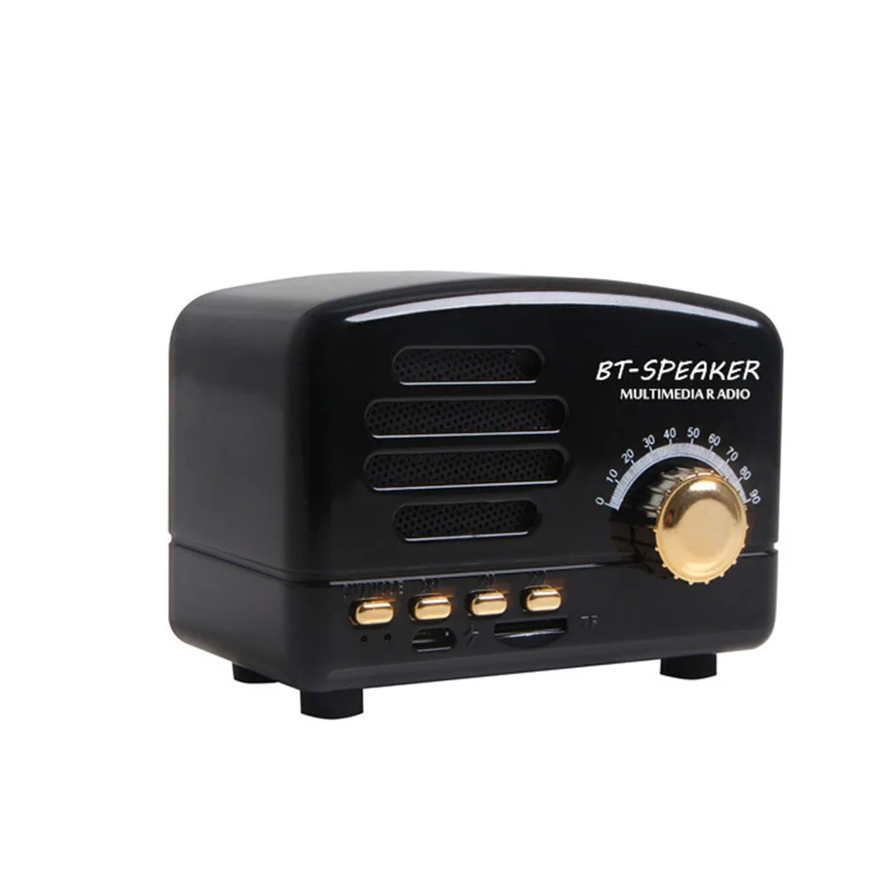 Стерео динамик AM FM домашняя Ретро Поддержка карты мини радио портативный USB