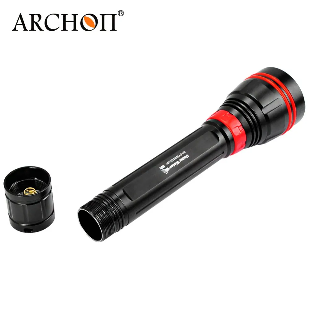 ARCHON DY02 фонарик для дайвинга 4 * CREE XP-L max 4000 люмен Подводный фонарь 100 м подводный с