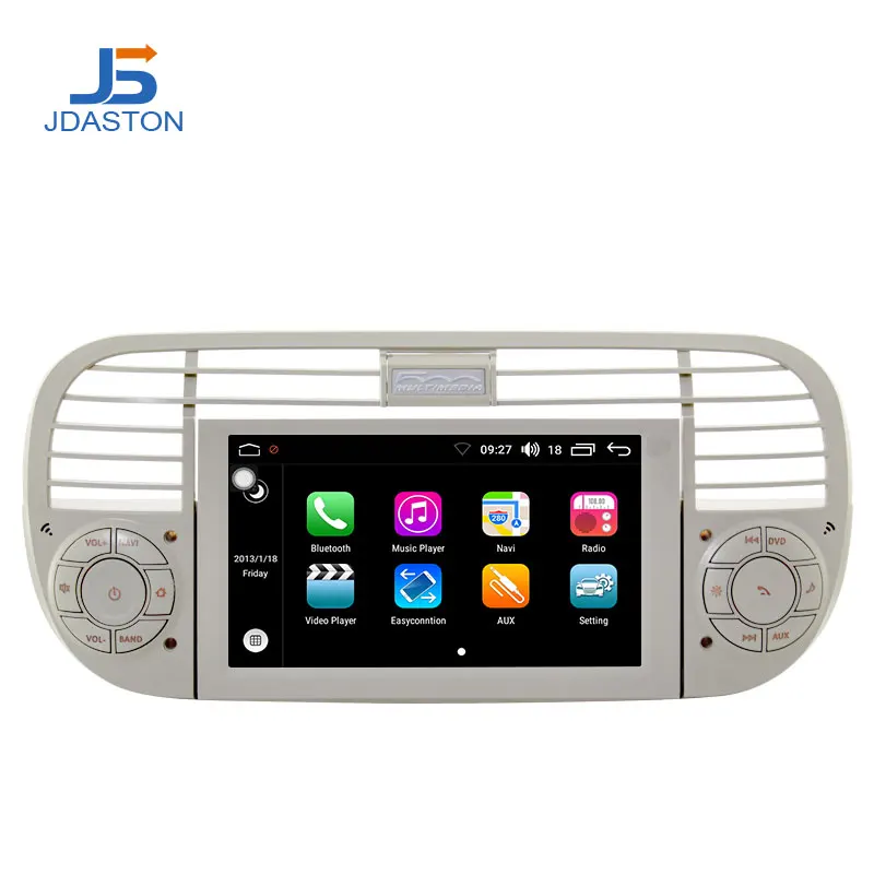 Автомобильная магнитола JDASTON 1 Din Android 8 0 для Fiat 500 Abarth 2007 2008 2009 2015 мультимедиа GPS