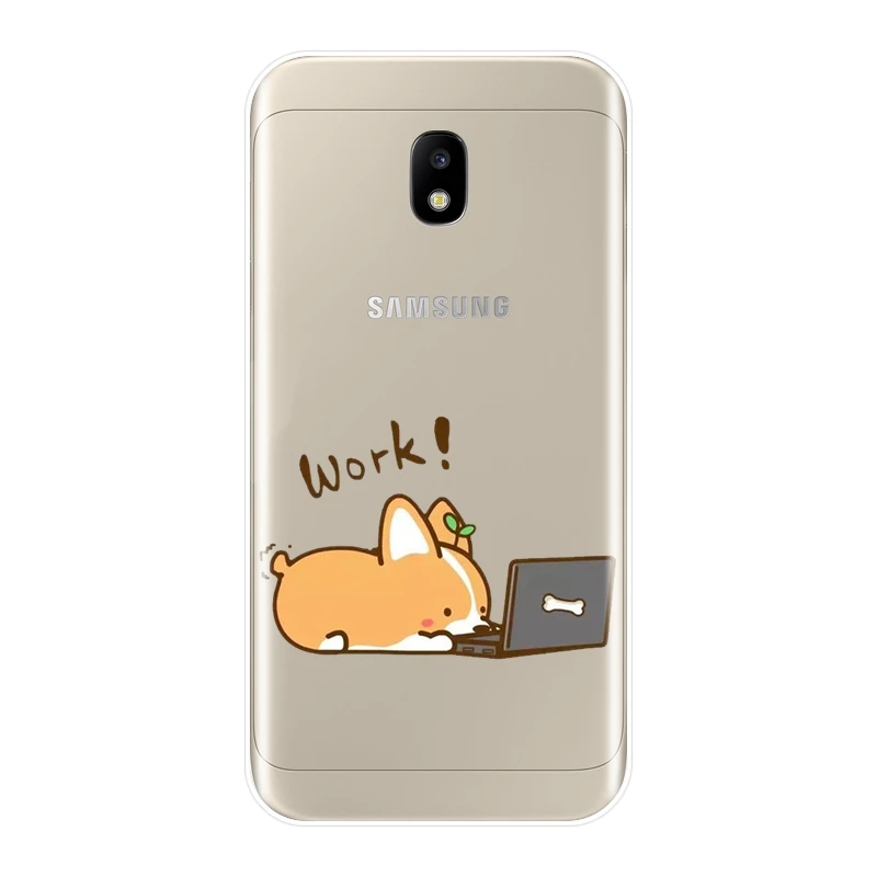 Мультяшный чехол для Samsung Galaxy J2 J5 J7 Prime J3 2015 2016 2017 симпатичный корги с собакой J4 J6 J8