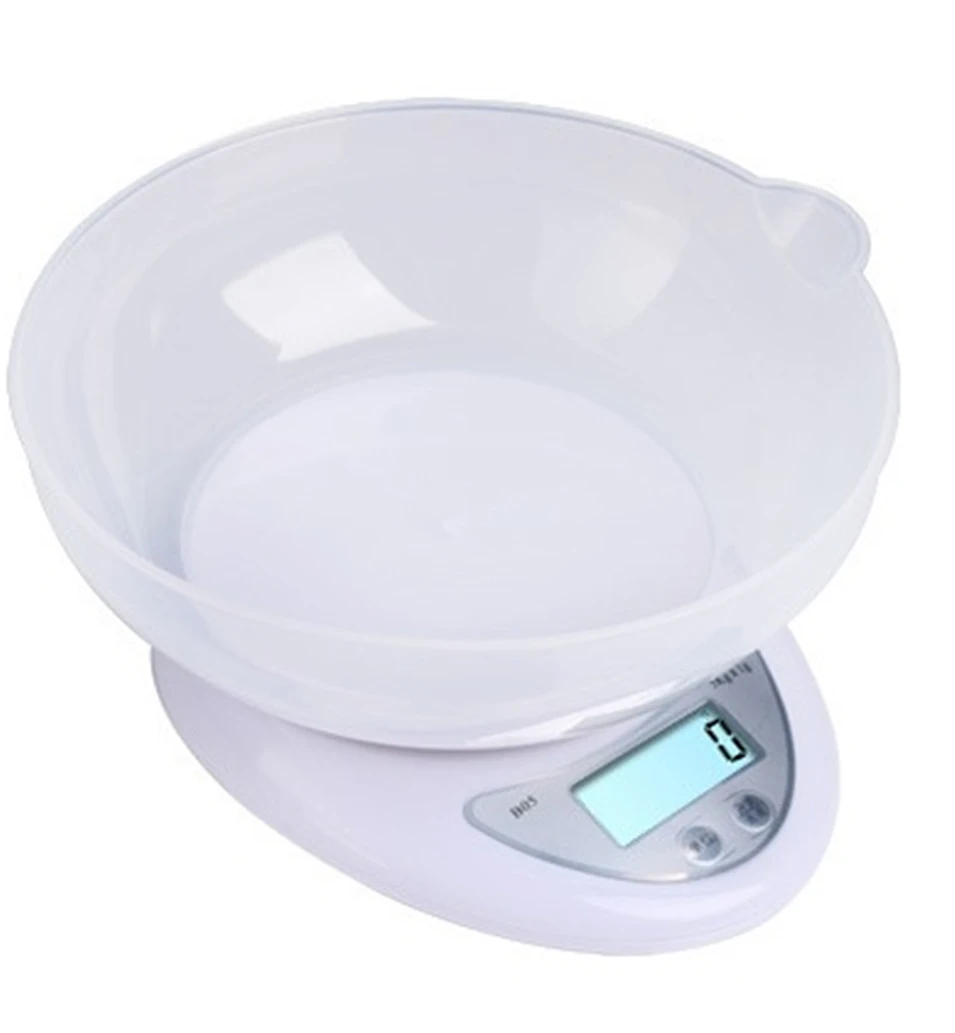5000g 1g with tray Кухонные весы 5000 г/1 г 1000 г/0,1 г, кухонные весы для диеты, Почтовые весы, измерительные весы, светодиодный Электронные весы с подносом - Цвет: 5000g 1g with tray