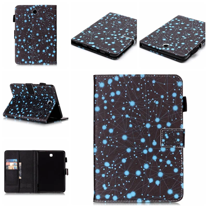 Флип чехол из ПУ кожи с отделениями для смарт карт Samsung Galaxy Tab S2 8 0 SM T710 / T715 T713 /T719|for
