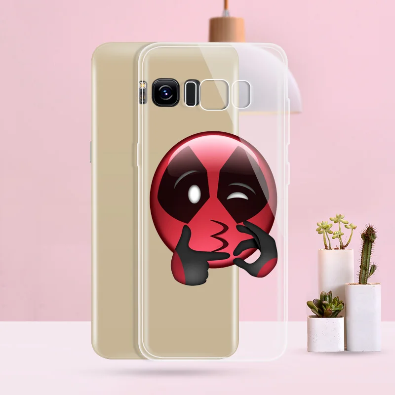 N014 Deadpool Lovely Soft TPU Silicone Cover For Samsung Galaxy A3 A5 A6 A7 A8 A9 M10 M20 S10 S10E Lite Plus 2017 2018 Case |