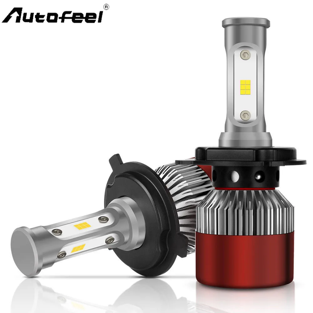 Autofeel H13 лампы для фар Светодиодный H4 H10 9007 CSP светодиодный Дальний свет DC12V 24V 120W