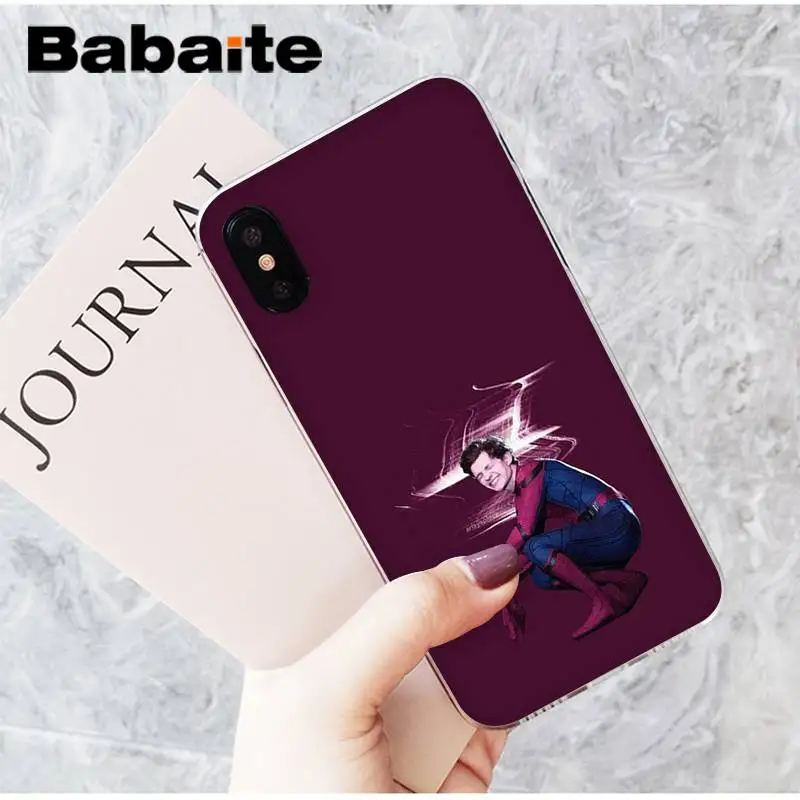 A4 Babaite том Холланд Человек-паук модный крутой мальчик чехол для телефона для iPhone X XS MAX 6 6S 7 7plus 8 8Plus 5 5S XR 10 11 11pro 11promax - Цвет: A4