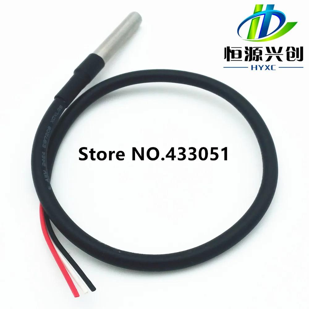 Digital Temperature Temp Sensor Probe DS18B20 For Thermometer 30cm Waterproof Free shipping signal output | Инструменты