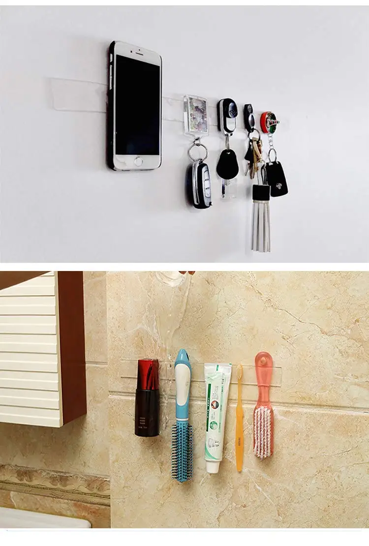 1/3/5 м прозрачная нано Волшебная Двухсторонняя клейкая лента безследная PU