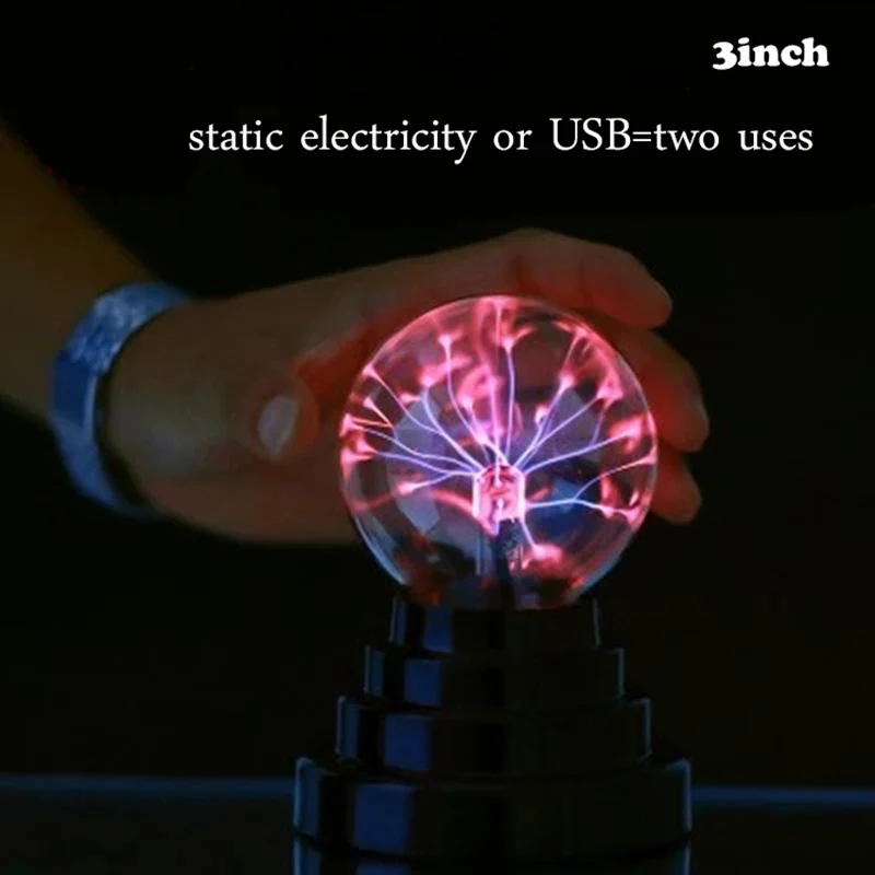 

New Plasma Ball Lamp Light Touching Sensitive Nebula Sphere Globe Novelty Toy NE