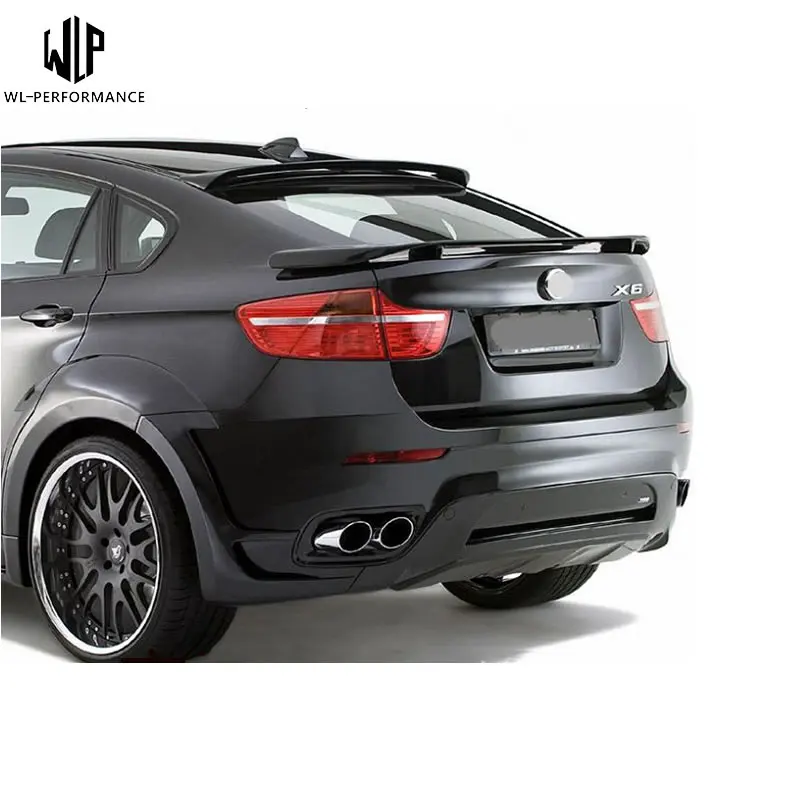 x6 Carbon Fiber Rear Roof / Top Spoiler rear trunk wing car body kit For BMW X6 E71 2008-2014 Car styling use | Автомобили и