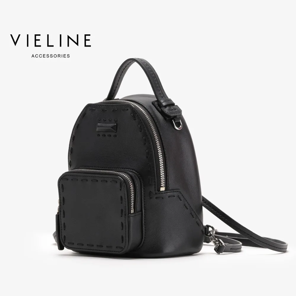 Женский кожаный рюкзак Vieline школьная сумка бесплатная доставка|leather women backpack|ladies