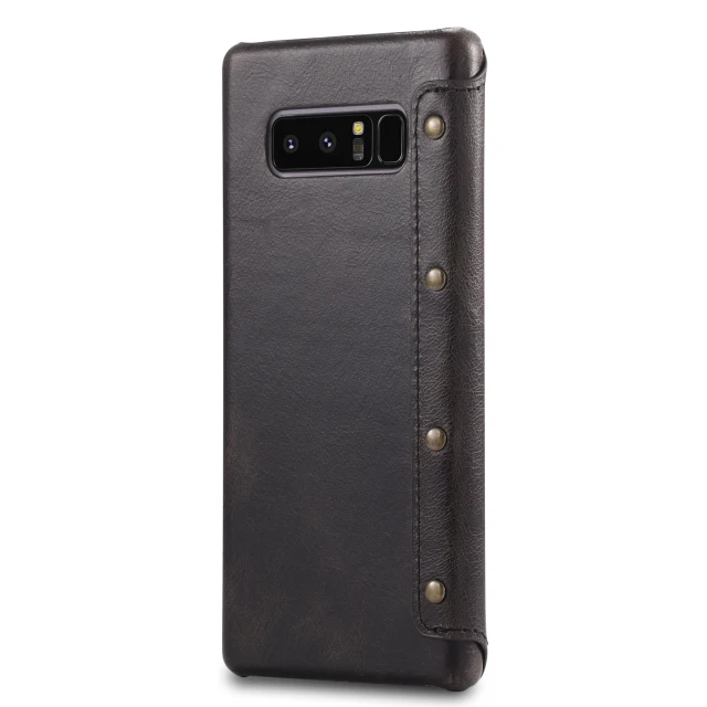 Роскошный чехол Etui из натуральной кожи для samsung S10 чехол S10Plus samsung Galaxy S9 S10 Plus откидная крышка для samsung Note 9 чехол S10e - Цвет: Black