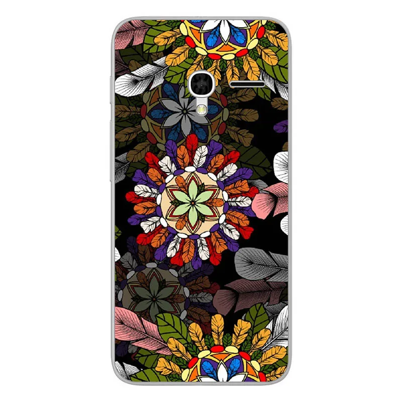 M089 Мягкий с рисунком из ТПУ чехол для Alcatel One Touch Pixi 3 4,5 4G версия 5017D 5019D 5019 чехол для телефона s задняя крышка цветок - Цвет: M089
