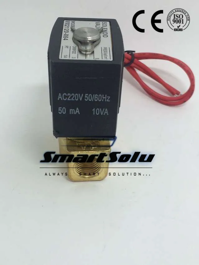 Бесплатная доставка 220В VX2120 08 1/4 "прямое действие нормально закрытый тип