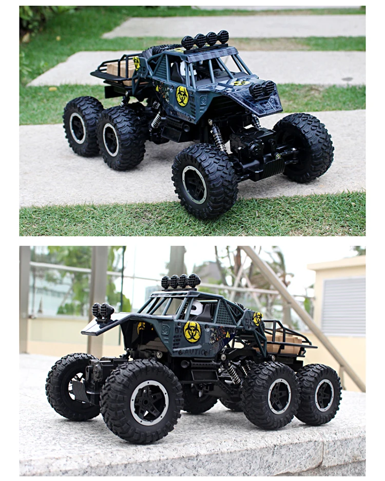 1:10 6WD Радиоуправляемая машина 2,4G Радиоуправляемая машинка игрушки багги высокоскоростная грузовик внедорожная игрушка для альпинизма