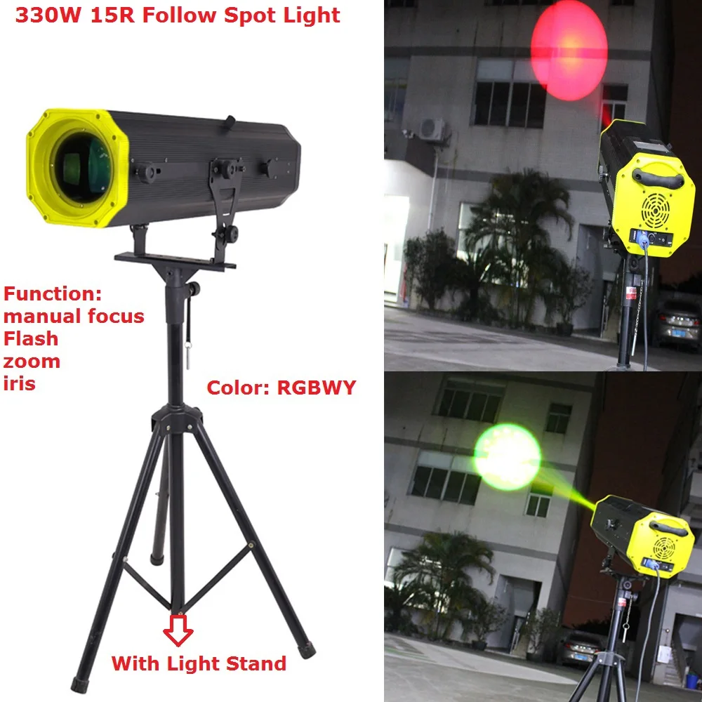 

1 Unit 330W 15R Follow Spot Light Beam Following Profile Stage Lighting With ZOOM Function Professional Theater Cinema Equipment