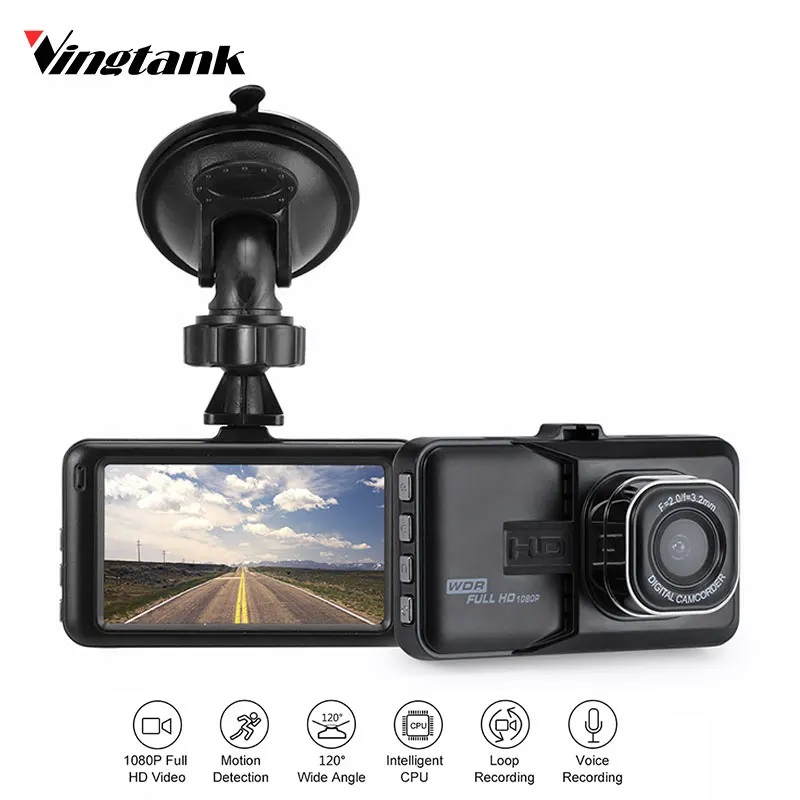 Видеорегистратор Vingtank 3 дюйма HD 1080 P ночное видение циклическая запись