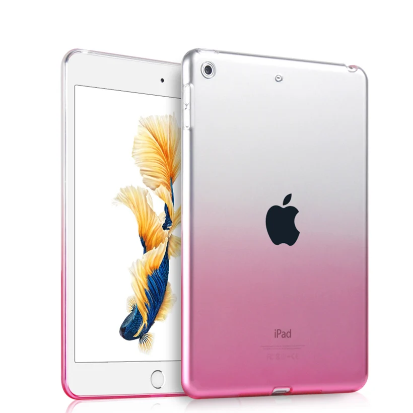 Fundas для iPad Чехол iPad 6го поколения чехол для планшета для iPad 9,7 5th 5 6 Gen градиентный Кристальный силиконовый чехол задняя крышка