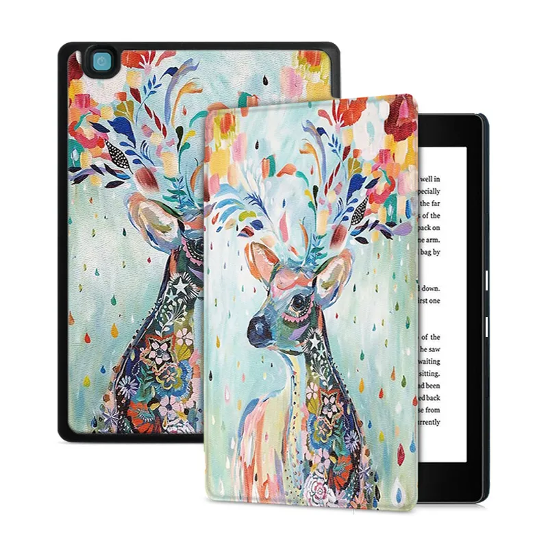Умный чехол BOZHUORUI для Rakuten " Kobo Aura Edition 2 E-reader, с автоматическим пробуждением/сном, ультратонкий модный защитный чехол с рисунком