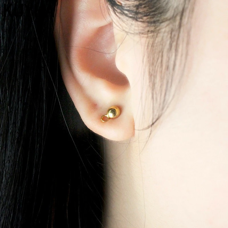 Jewellery Components gold color Findings Cabochon Setting Earrings Pin Cup Pit Stud earring base DIY Making Ear Studs Head Pins | Украшения