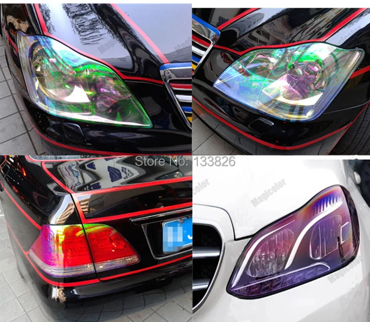 New Feshionalble 30*60cm Shiny Chameleon Car headlights Taillights Vinyl Film Auto Headlamps Rear lamp Tint film |
