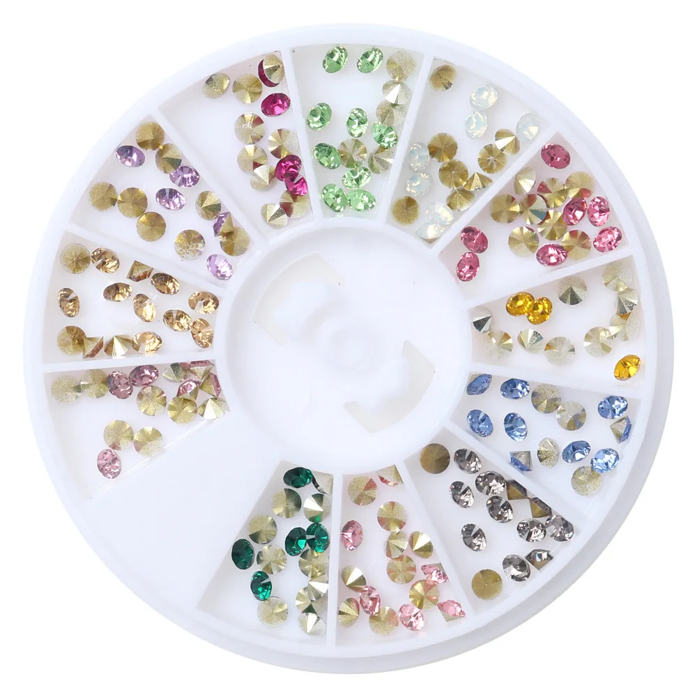 LF 1Box(120Pcs) Acrylic Rhinestone For Needlework PointBack Cabochon Scrapbook Decoration Craft DIY Embellishments Accessories | Дом и сад