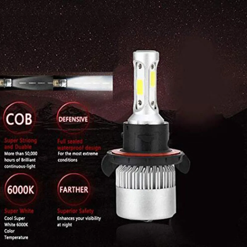 2X 3000K H4 LED H7 H11 H8 HB4 H1 H3 HB3 Авто S2 Автомобильные фары 72 Вт 8000LM автомобильный Стайлинг