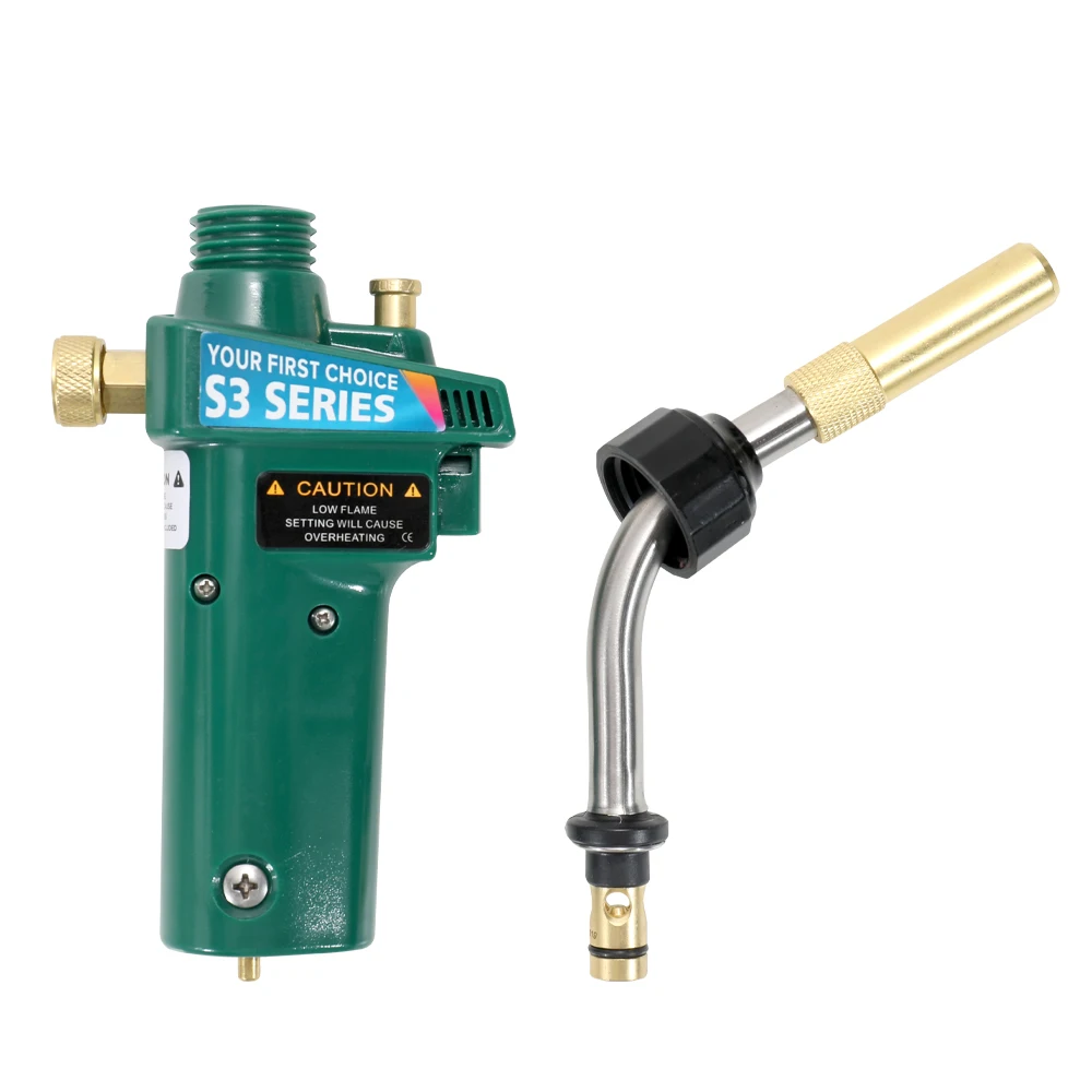 MAPP Gas Heating Solder Burner Braze Welding Torch Self Ignition Trigger Style With Safety Lock Repairing Tool | Инструменты