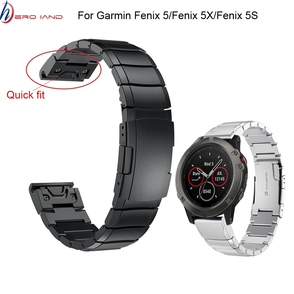 26 22 20 мм ремешок для часов Garmin Fenix 5X 5 5S 3 3HR D2 S60 GPS часы с быстросъемным ремешком из