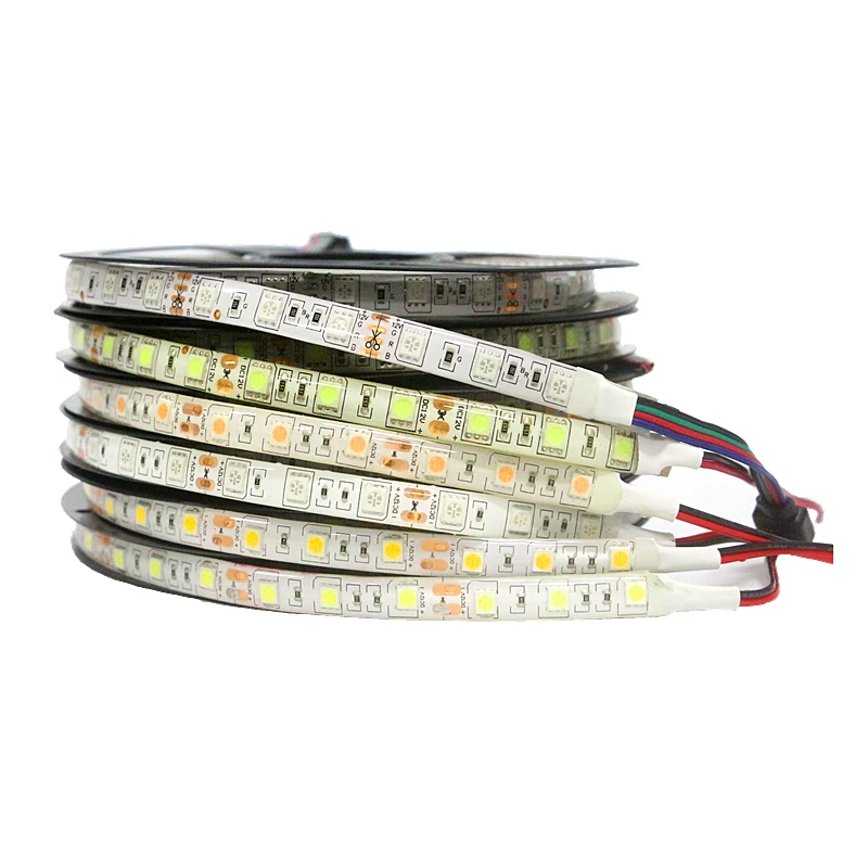 0 5/1/2/3/4/5 м SMD 5050 RGB Светодиодная лента Водонепроницаемая 60 светодиодов/м DC 12 В Fita
