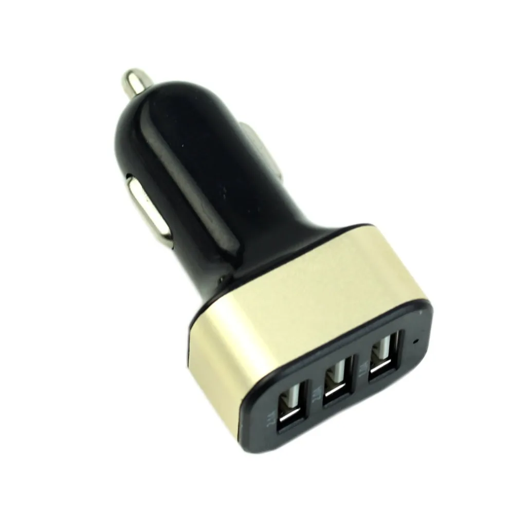 1 шт. автомобильное зарядное устройство адаптер 3 USB порты 5.1A для iPhone6 5S Samsung Note4 S5 HTC