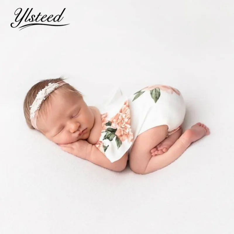 Фотореквизит Ylsteed для новорожденных девочек одежда фотосъемки с цветочным