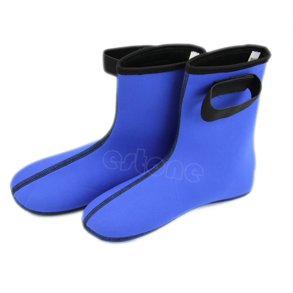 Ботинки для дайвинга из неопрена черные/синие носки плавания с аквалангом и