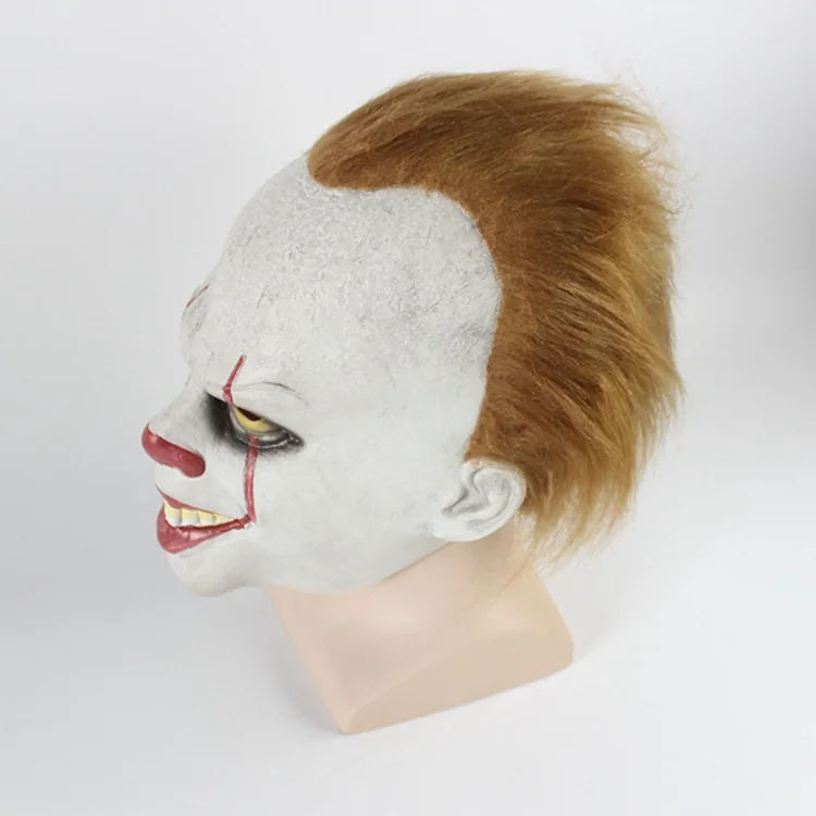 Маска клоун Stephen King's It маска ужаса маскарадный костюм для Хэллоуина
