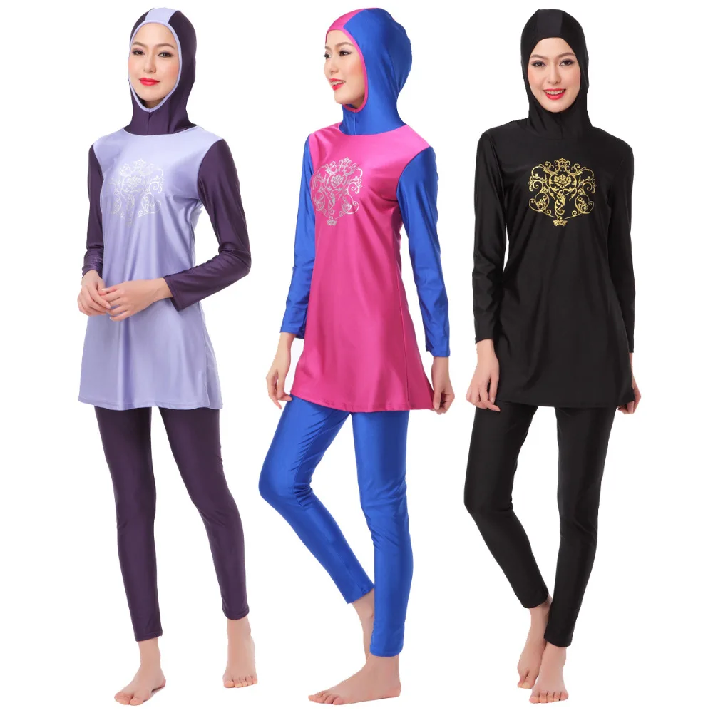 

Muslim bathing suit Various multi-colored Muslim swimsuits Religious beach suntan bathing suit new Muslim adult swimsuit