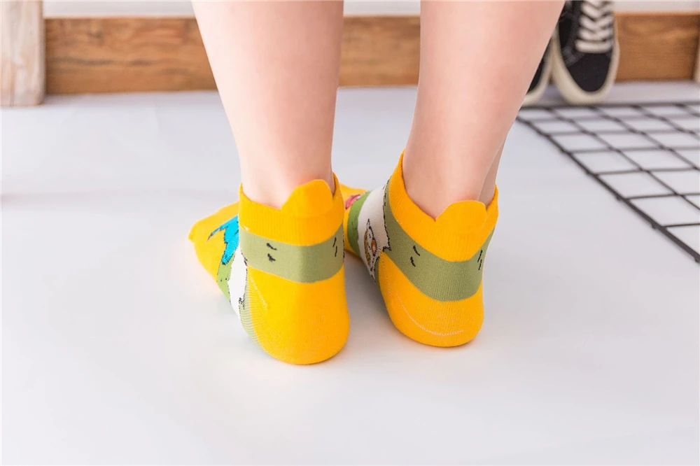 Harakuju women cute cartoon individuality short socks unisex funny hipster Christmas Halloween gift socks