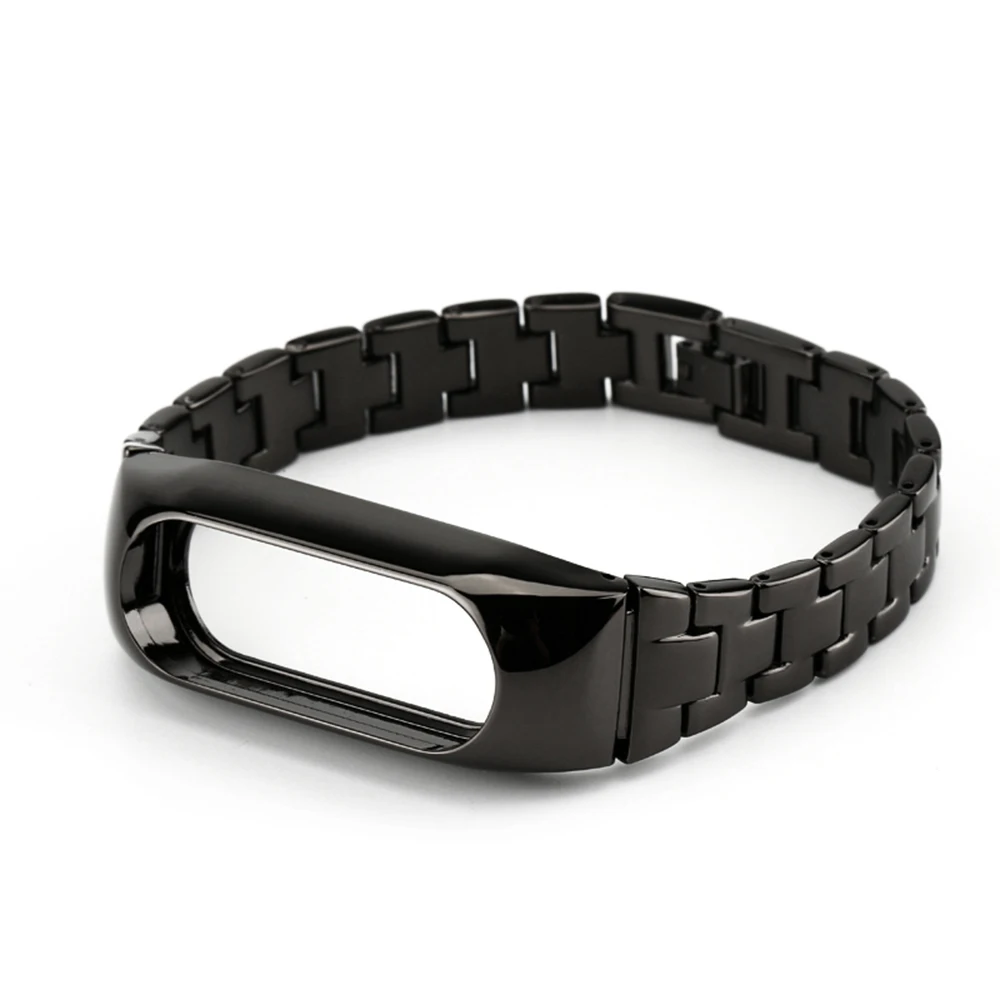 Стальной ремешок для умного браслета Xiaomi Mi Band 2 металлический браслеты цвета
