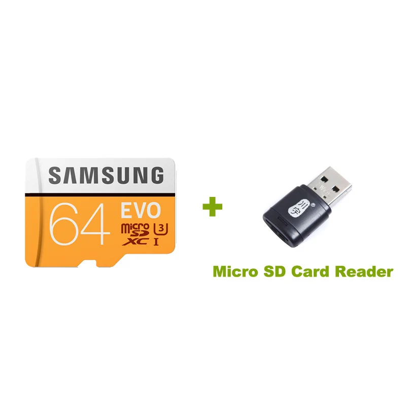 MP64G-TF-Reader SAMSUNG карта памяти MicroSD 64 ГБ EVO Карты Памяти Micro SD Карты SDXC 48 М/с водонепроницаемый C10 TF Trans Flash Микро Карты Для Samsung S3s4 j1j3j5 - Емкость: MP64G-TF-Reader