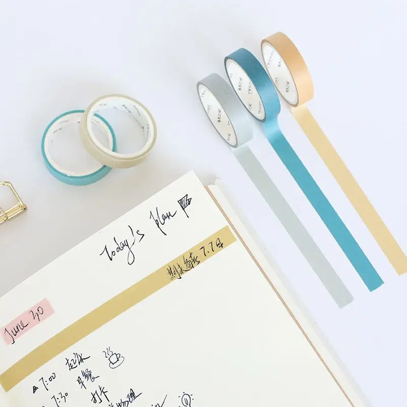 4pcs/set Fall In Love with Color Washi Tape Kawaii Stationery Scrapbooking Decorative Tapes DIY Dairy Photo Album Stickers | Канцтовары